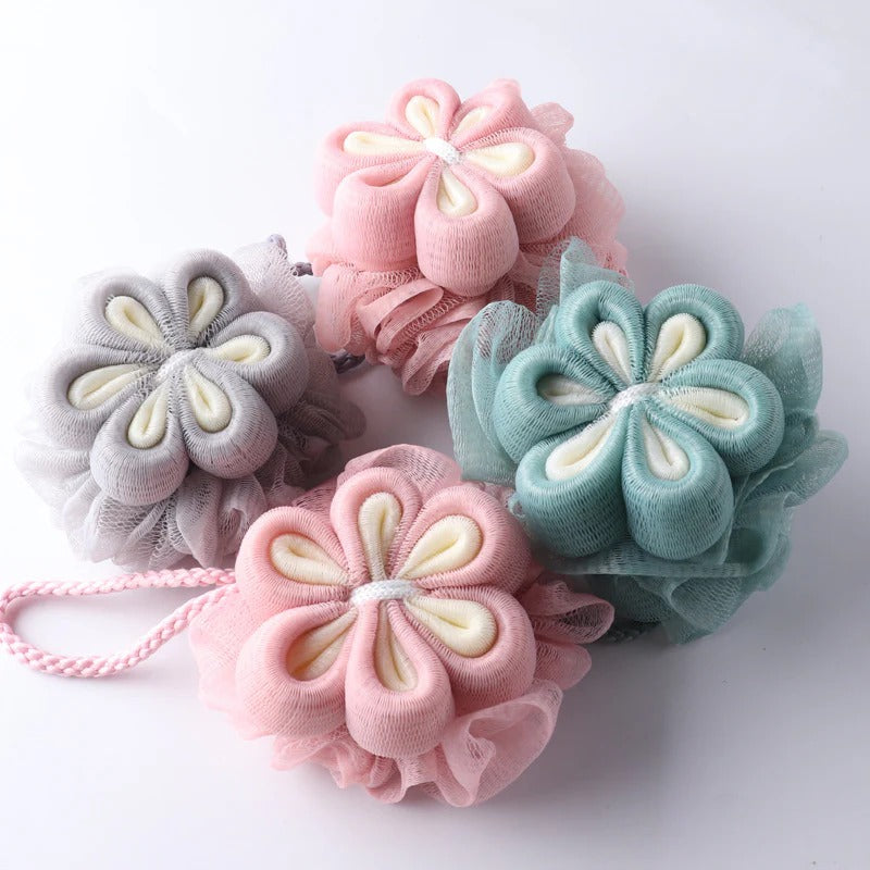 PAPO- Flower Shower Pouf Premium Quality and Rich Foaming