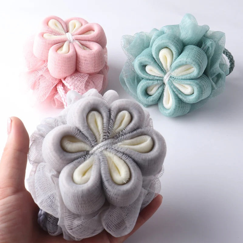 PAPO- Flower Shower Pouf Premium Quality and Rich Foaming