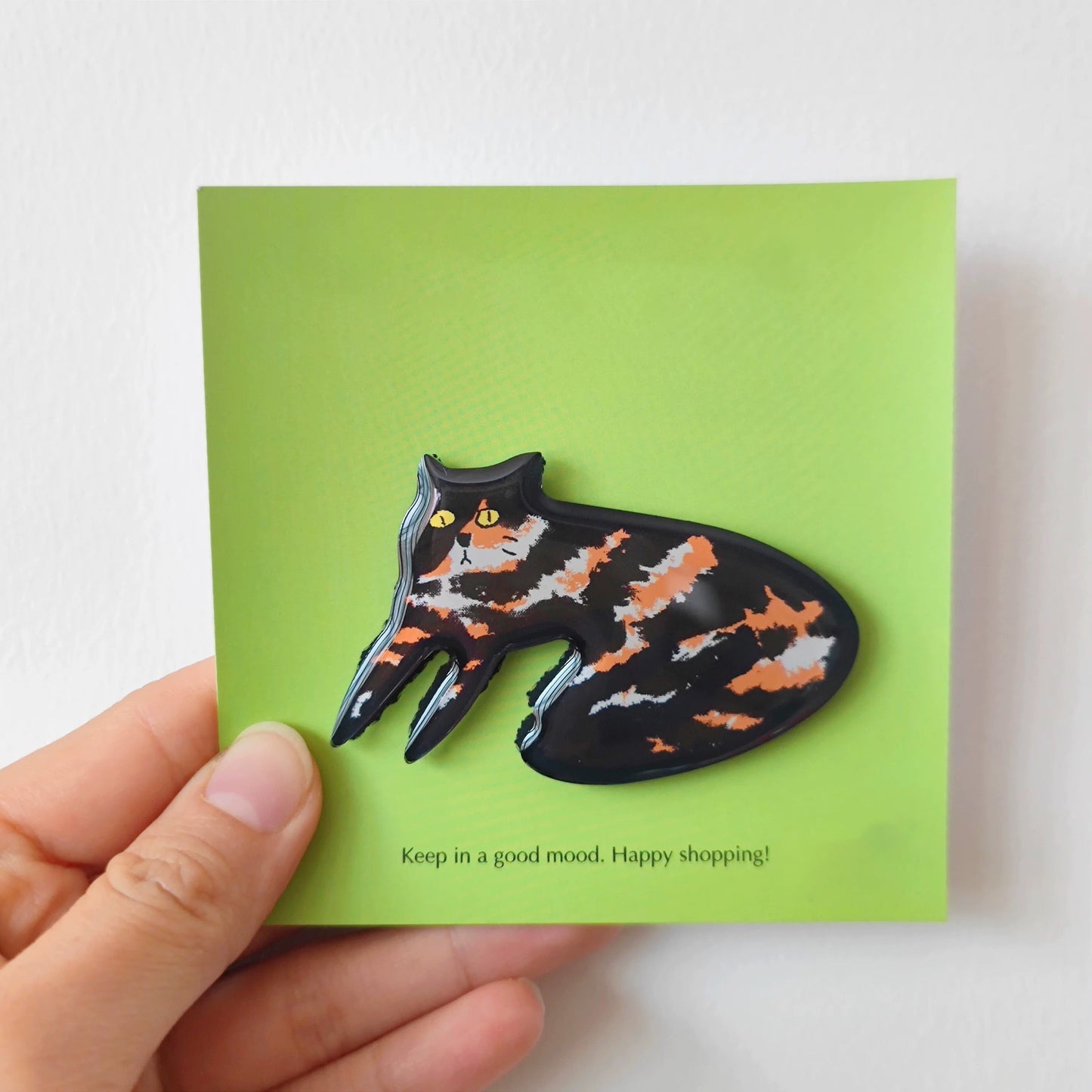 Cozy Cat Fridge Magnet - "Maple"