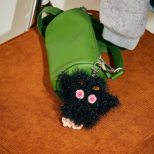 Fuzzy Bat Keychain