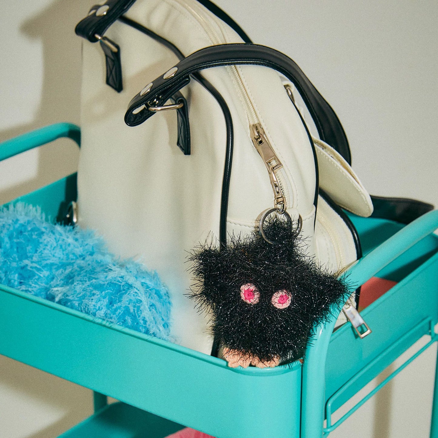 Fuzzy Bat Keychain