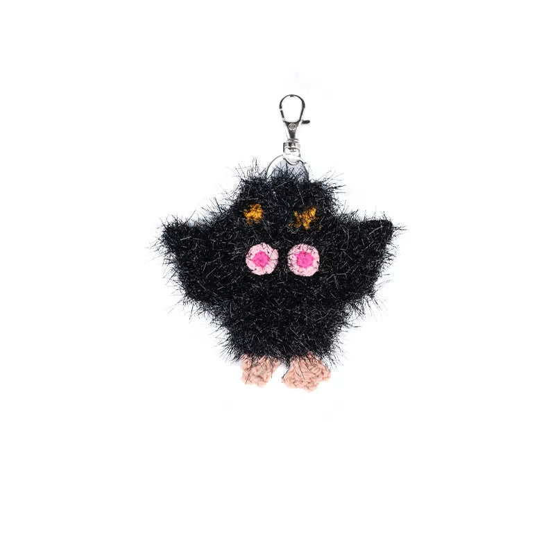 Fuzzy Bat Keychain