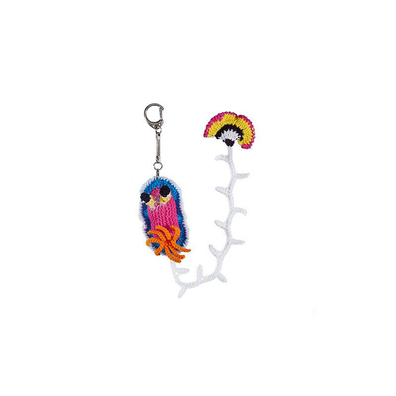 Colorful Crochet Sea Bunny Keychain