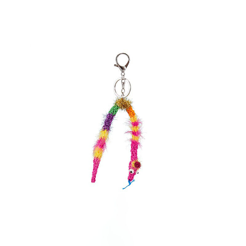 Rainbow Snake Keychain